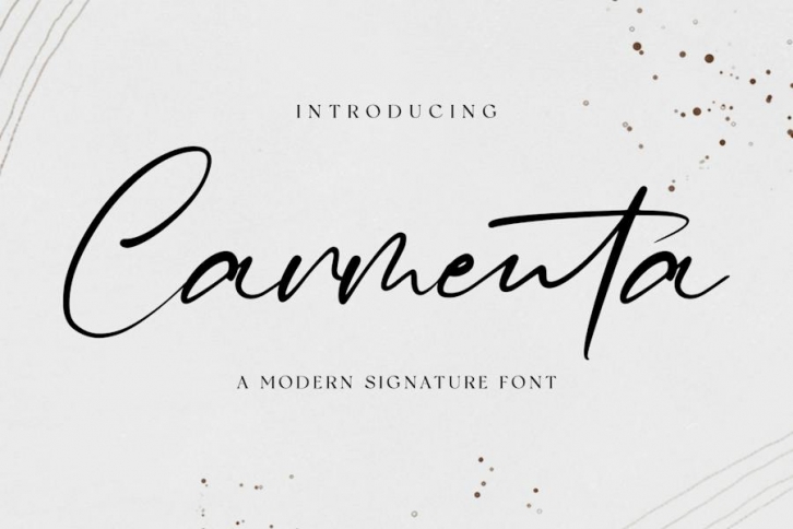 Carmenta - Signature Font Font Download