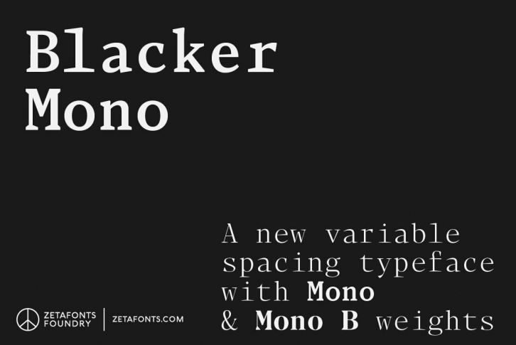 Blacker Mono Font Font Download