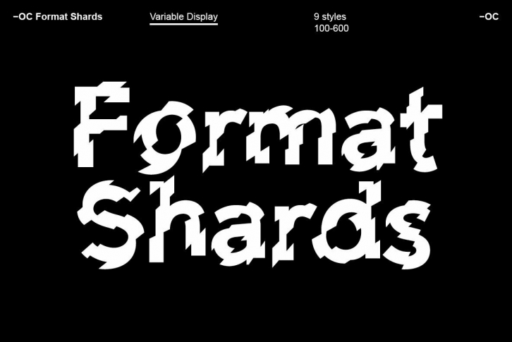 -OC Format Shards Font Font Download