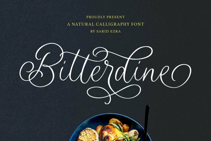 Bitterdine Font Font Download