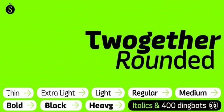 Twogether Rounded Font Font Download