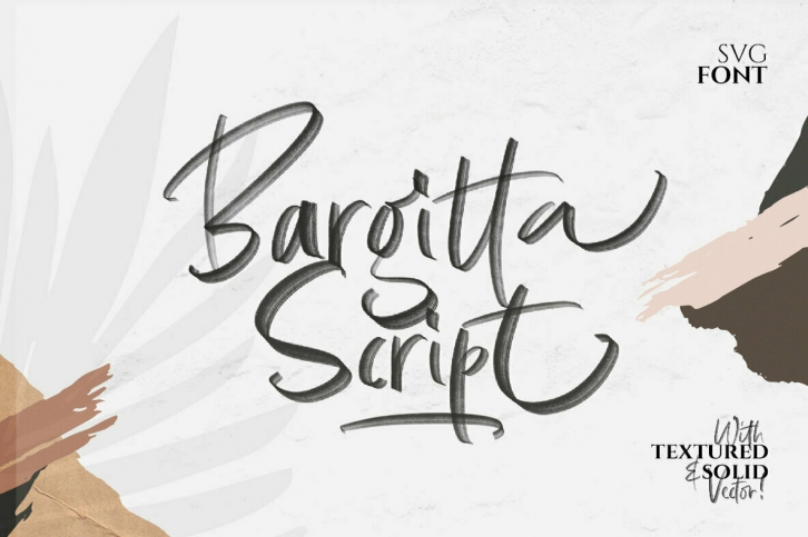 Bargitta Script - SVG Font Font Download