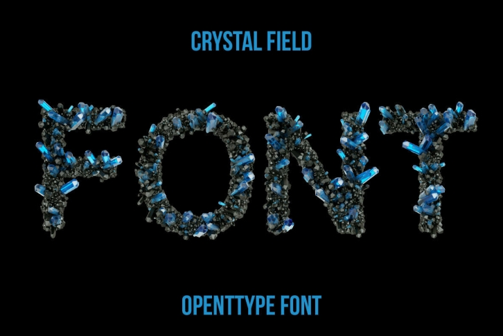 Crystal Field SVG Font Font Download