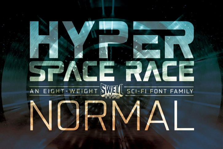 Hyperspace Race Normal Font Font Download