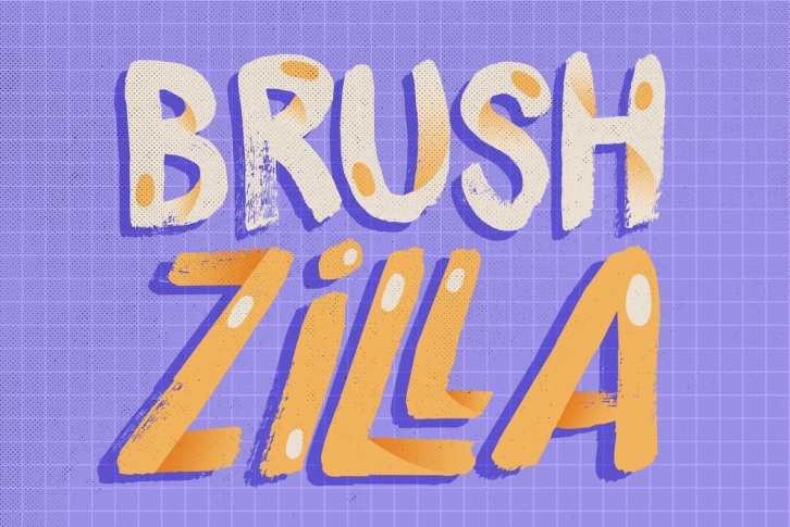 Brushzilla Font Font Download