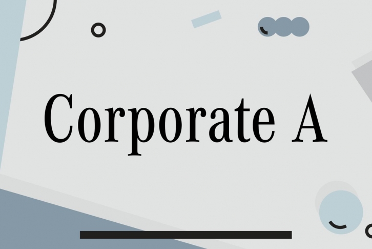 Corporate A Font Font Download