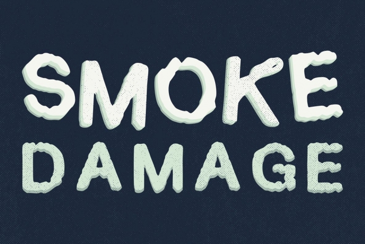 Smoke Damage Font Font Download