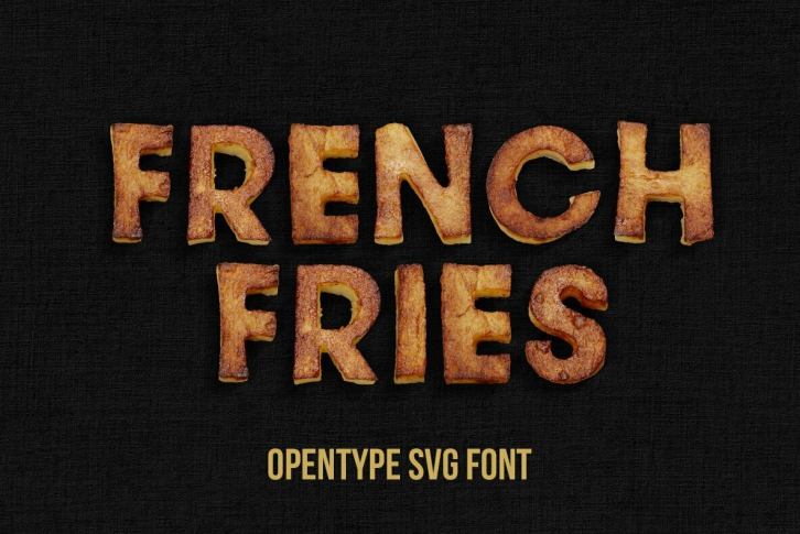 Fried Potatoes SVG Font Font Download