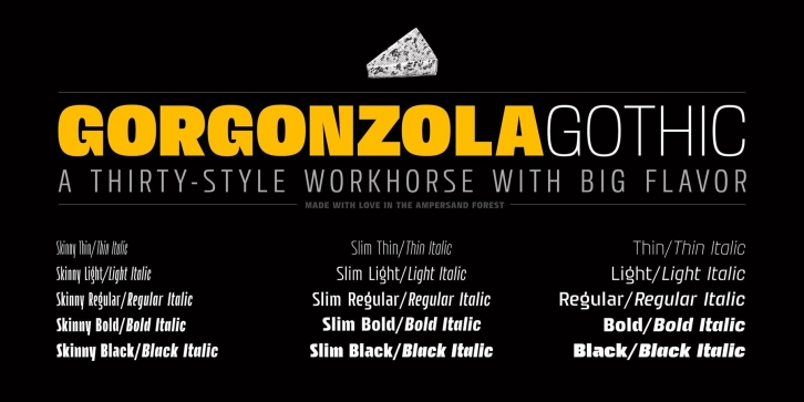 Gorgonzola Gothic Font Font Download