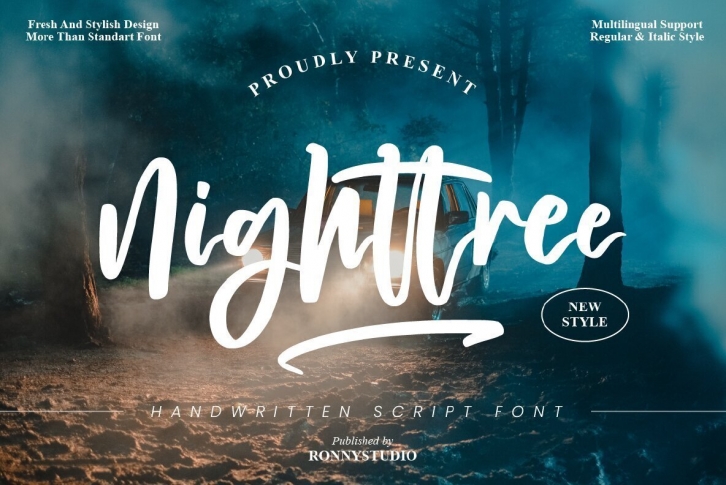 Nighttree Font Font Download