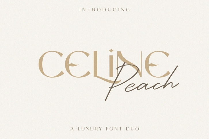 Celine Peach Duo Font Download