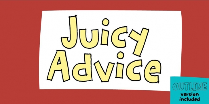 Juicy Advice Font Font Download