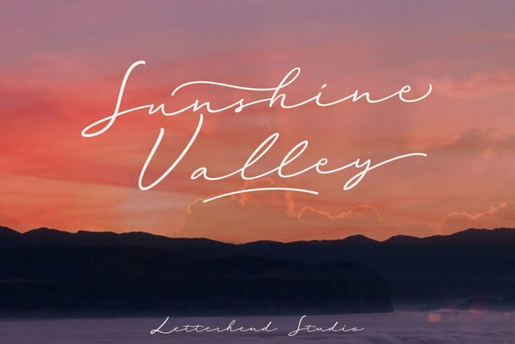 Sunshine Valley Font Font Download