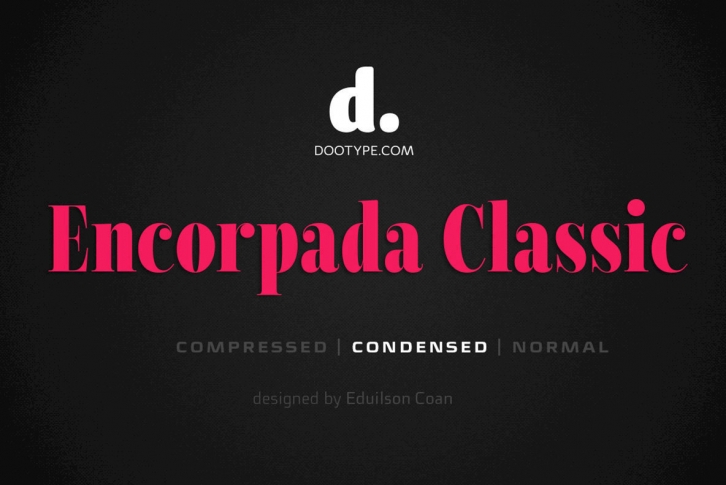 Encorpada Classic Condensed Font Font Download