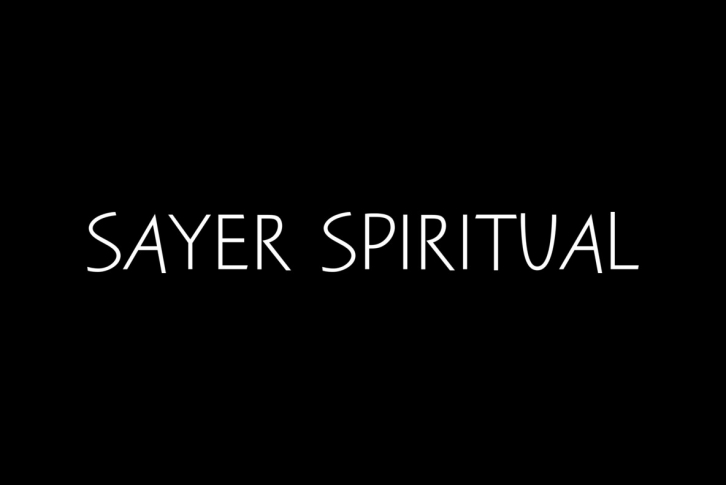 Sayer Spiritual Font Font Download