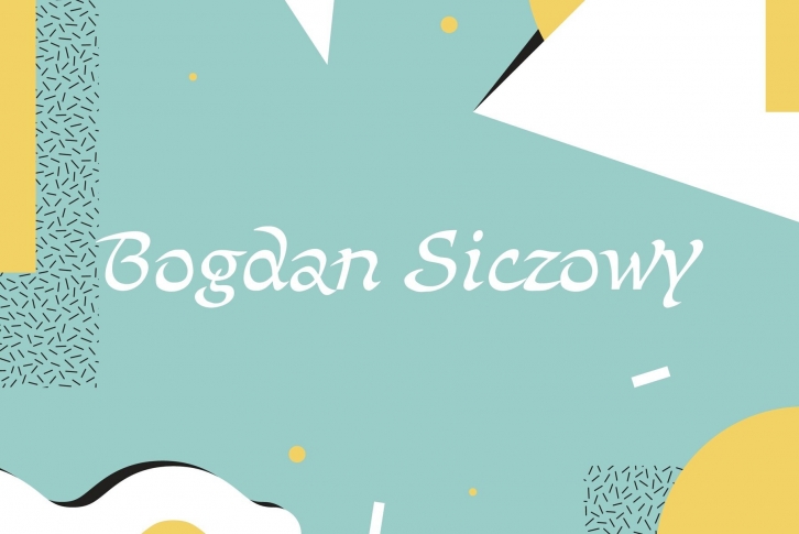 Bogdan Siczowy Font Font Download