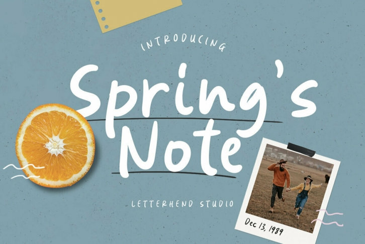 Springâ€s Note Font Font Download