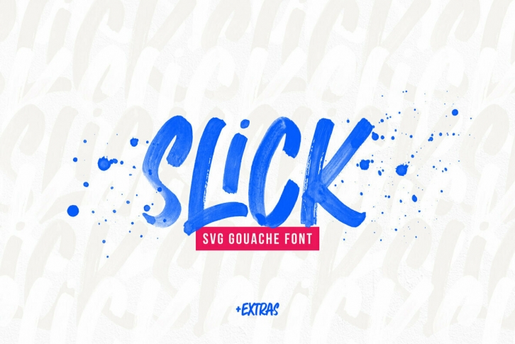 Slick SVG Brush Font Font Download