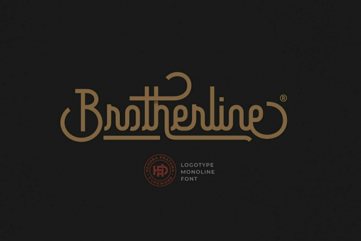 Brotherline Font Font Download