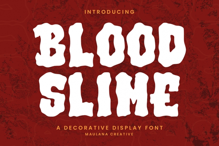 Blood Slime Font Font Download