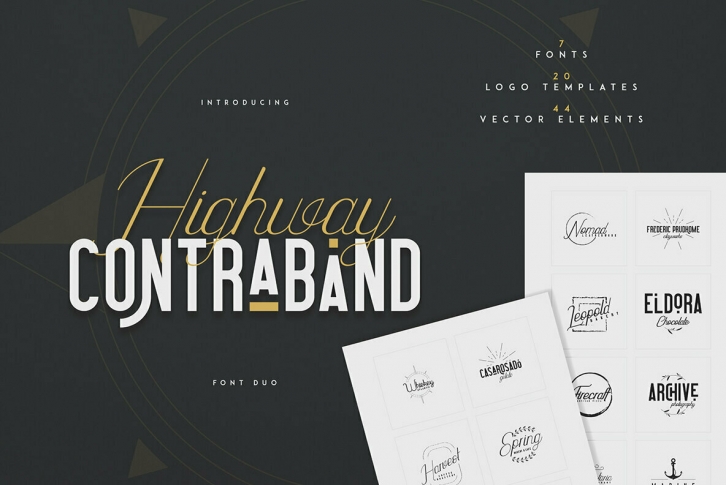 Highway Contraband Duo Font Download