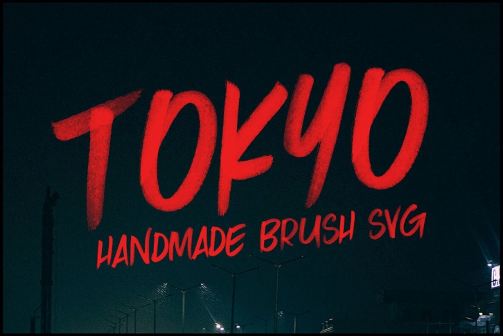 Tokyo SVG Brush Font Font Download