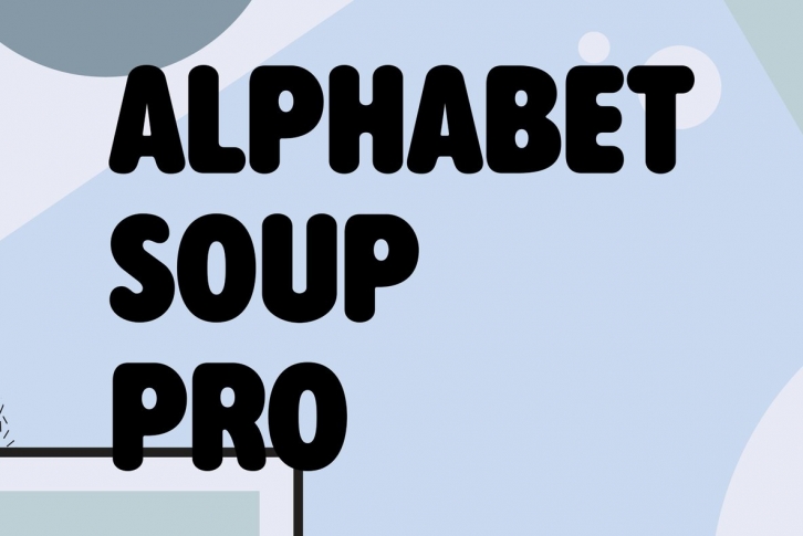 Alphabet Soup Pro Font Font Download