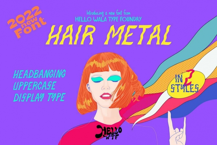 Hair Metal Font Font Download