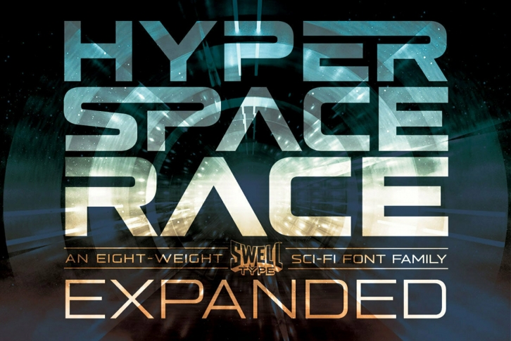 Hyperspace Race Expanded Font Font Download