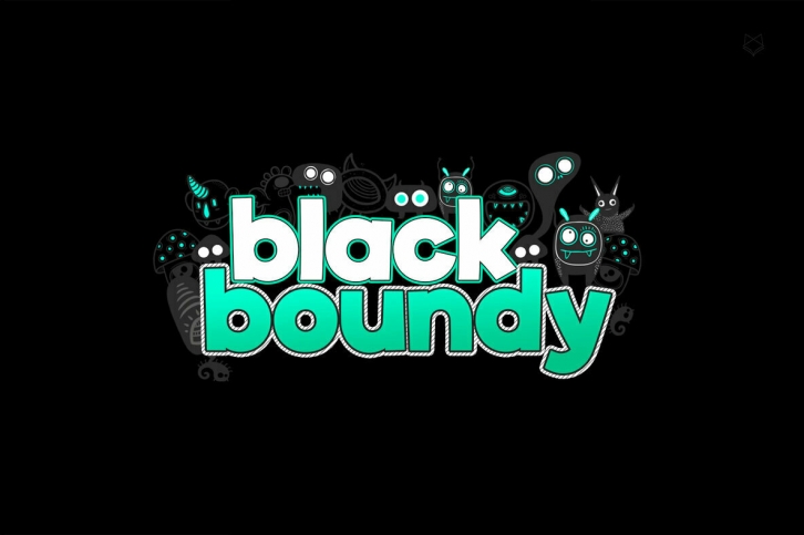 Black Boundy Typeface Font Font Download