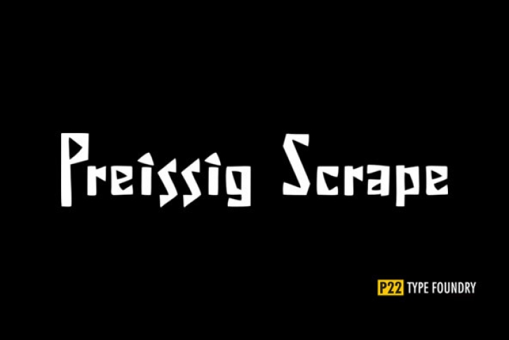 P22 Preissig Scrape Font Font Download