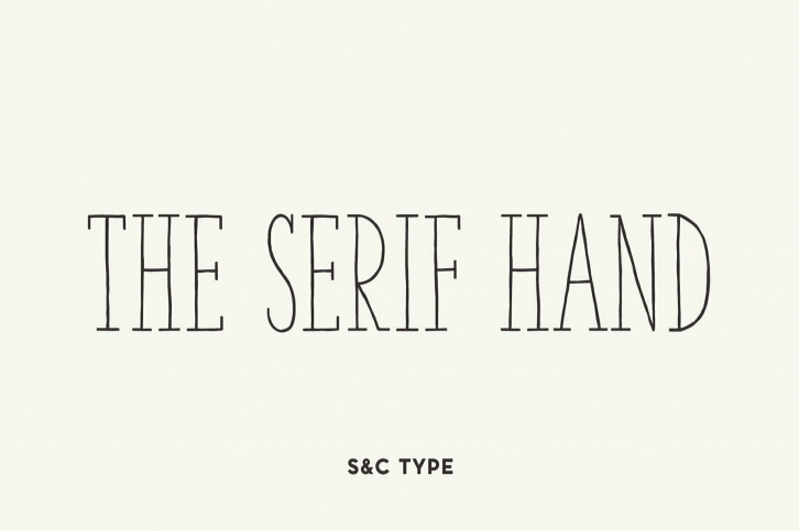 The Serif Hand Font Font Download