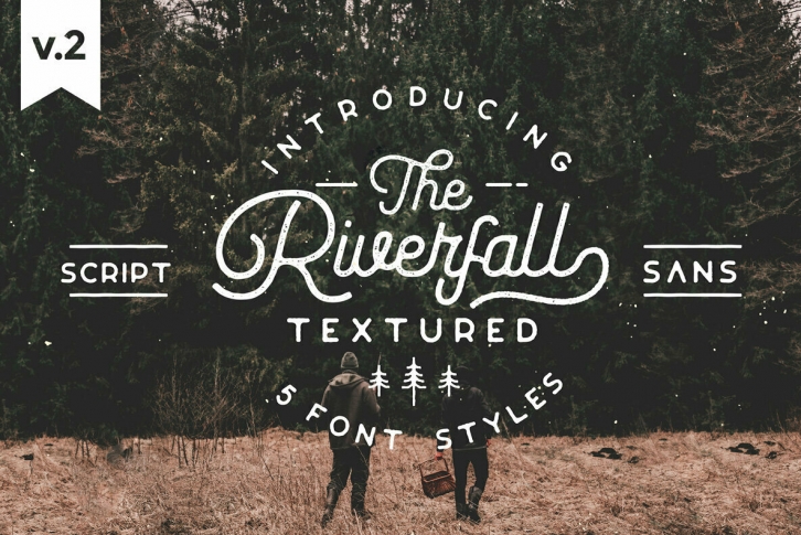Riverfall Semi Rounded Textured Font Font Download