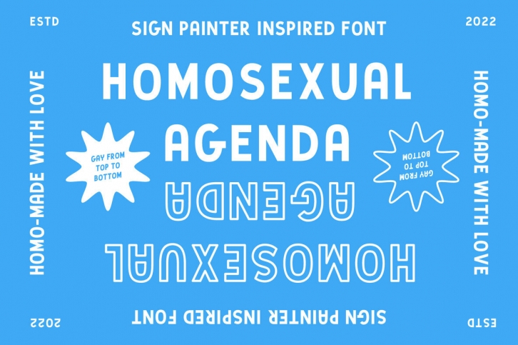 Homosexual Agenda Font Font Download