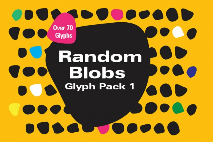 Random Blobs 1 Font Font Download