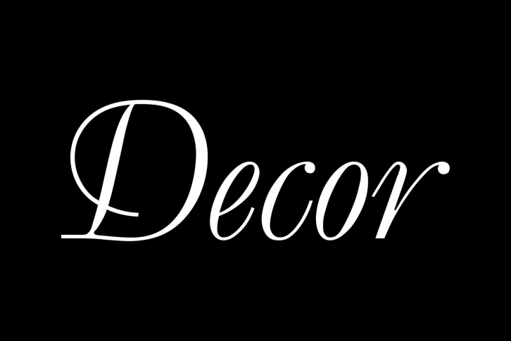 Decor Font Font Download