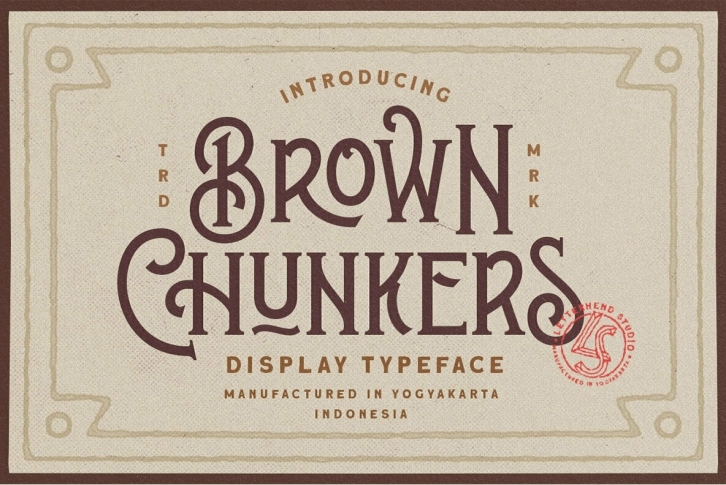 Brown Chunkers Font Font Download