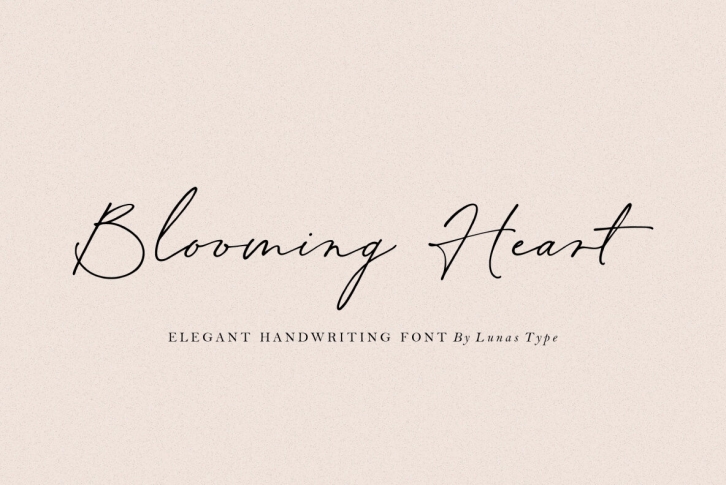 Blooming Heart Font Font Download