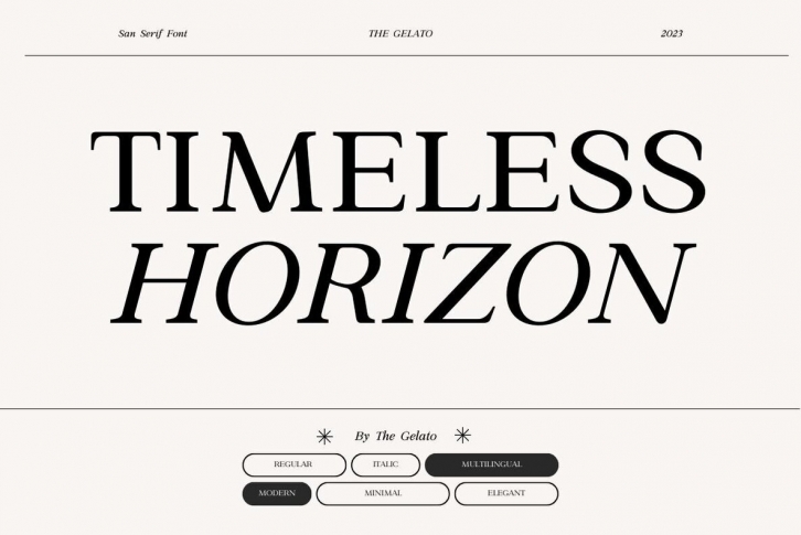 Timeless Horizon Font Font Download