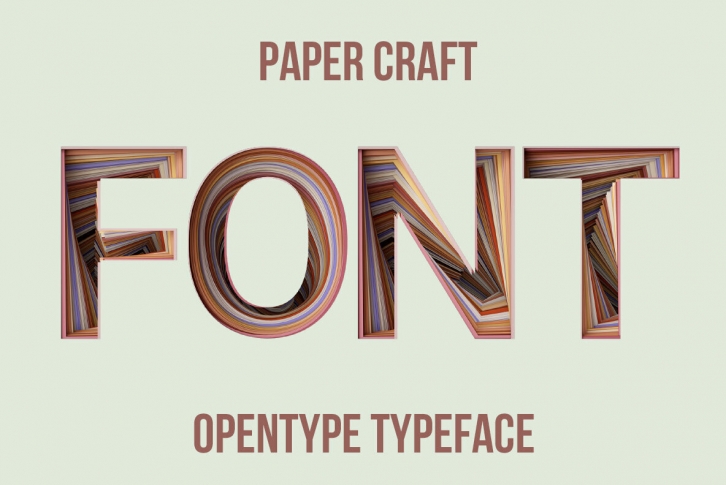 Paper Craft SVG Font Font Download