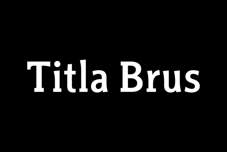 Titla Brus Font Font Download