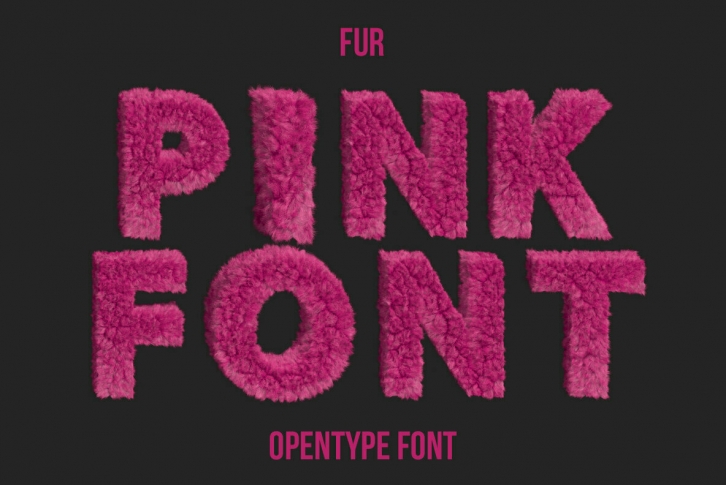 Fur Pink SVG Font Font Download