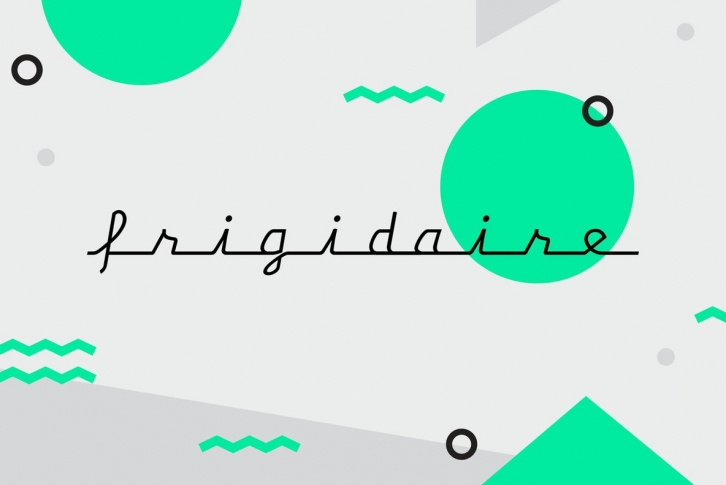 Frigidaire Font Font Download