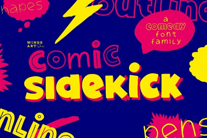 Comic Sidekick Font Font Download