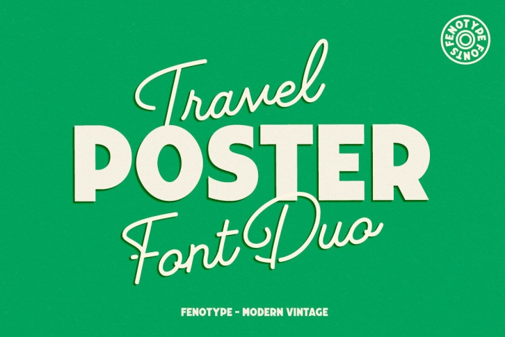 Travel Poster Font Font Download