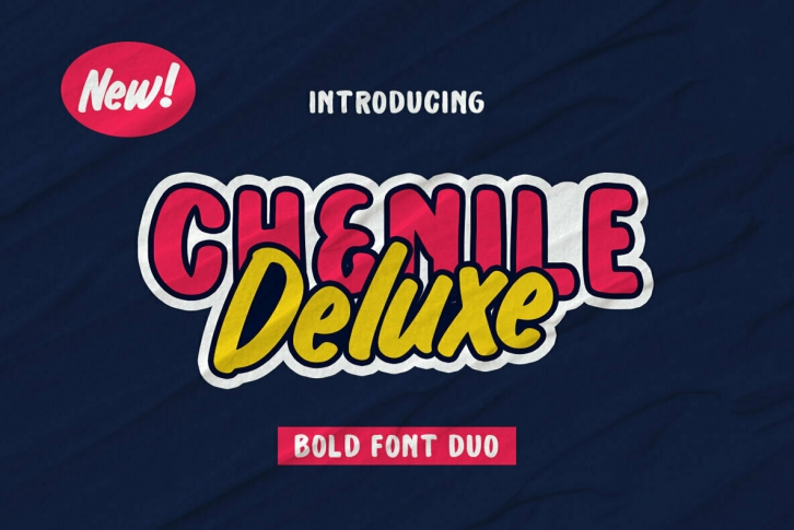 Chenile Deluxe Font Font Download