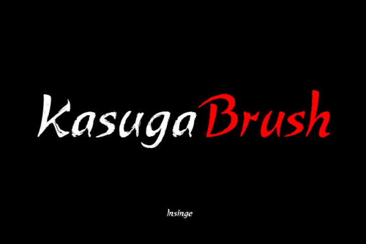 Kasuga Brush Font Font Download