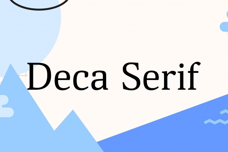 Deca Serif Font Font Download