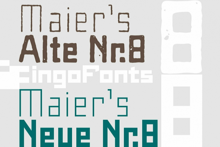 Maiers Nr. 8 Pro Font Font Download