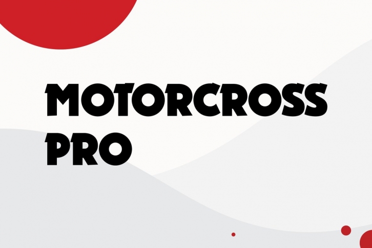 Motorcross Pro Font Font Download